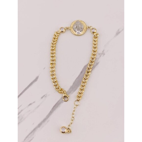 Jewelry - Real 10k gold bracelet San Judas - Saint Jude - Pulsera en oro 10 Kilates